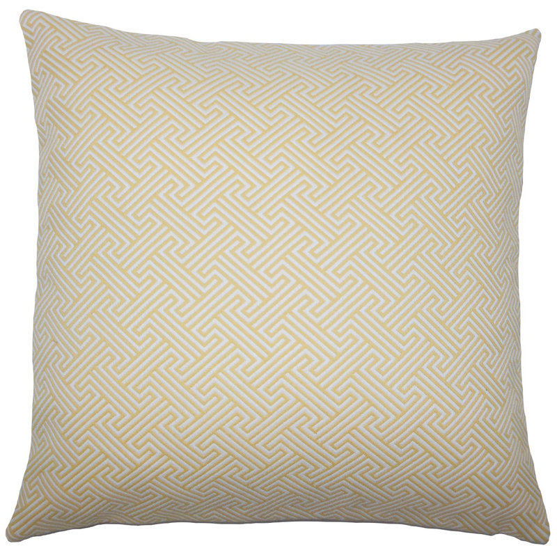 Coussin xiahe géométrique, H 20 po x l 20 po x P 5 po, Ensoleillé