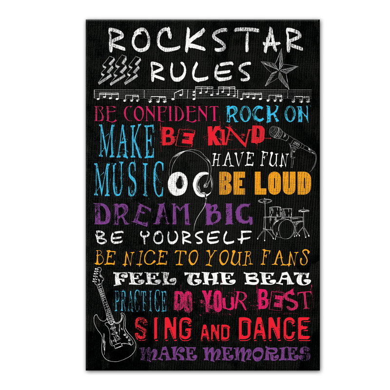 « rules », art sur toile tendu Saltash, H 18 po x l 12 po x P 1,25 po