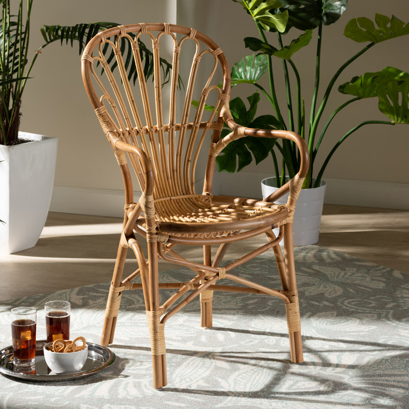Biagio 20.1" W Rattan Armchair