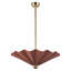 Furrow 25-in Red dimmable LED Pendant-1057308454-1057308457