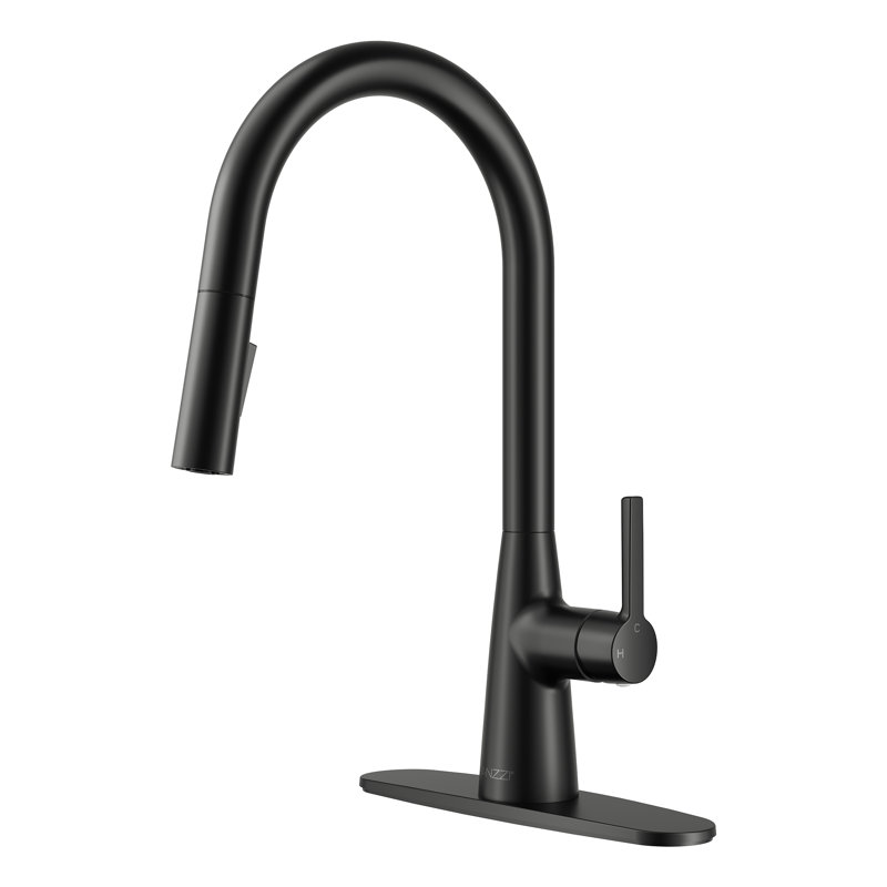 Modern Touchless Pull-Down Kitchen Faucet, Matte Black