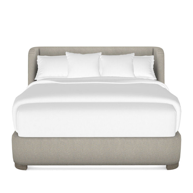 Tansy Solid Wood Wingback Bed, King, Hampton, Impala Storm