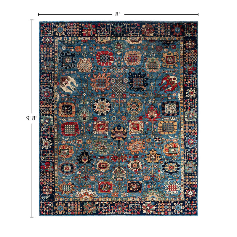 Serapi One-of-a-Kind 8' 0" X 9' 8" Hand Knotted Area Rug