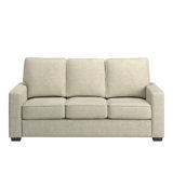 Beaulah Modern Fabric Upholstered Square Arm Sofa