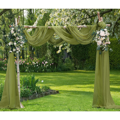 Ensemble de rideaux de mariage pour arche ou toile de fond de mariage