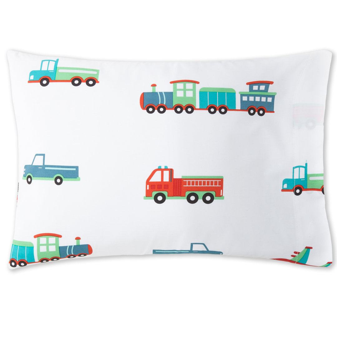 Transportation 100% Cotton Hypoallergenic Pillowcase - Toddler Wildkin