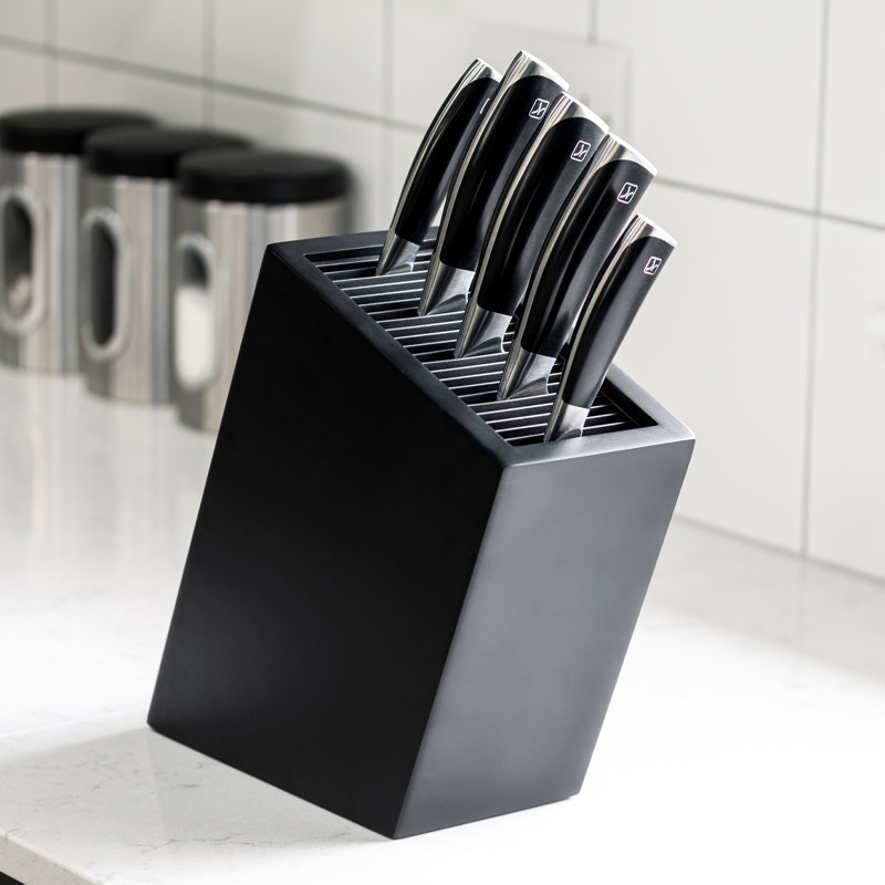 Grunwerg Rockingham Forge 20 Slot Knife Block, Black