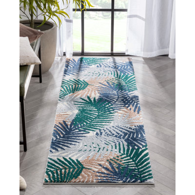 Leona Floral Synthetic Area Rug