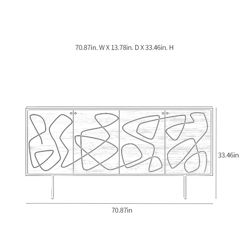 Minimalist Art Sideboard Cabinet