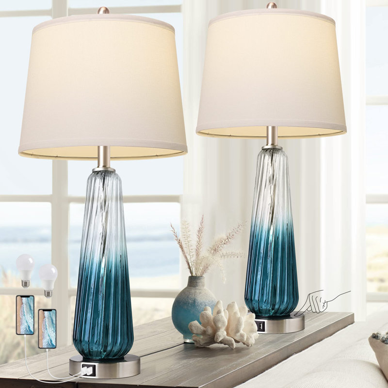 Armetha USB Table Lamp, Teal