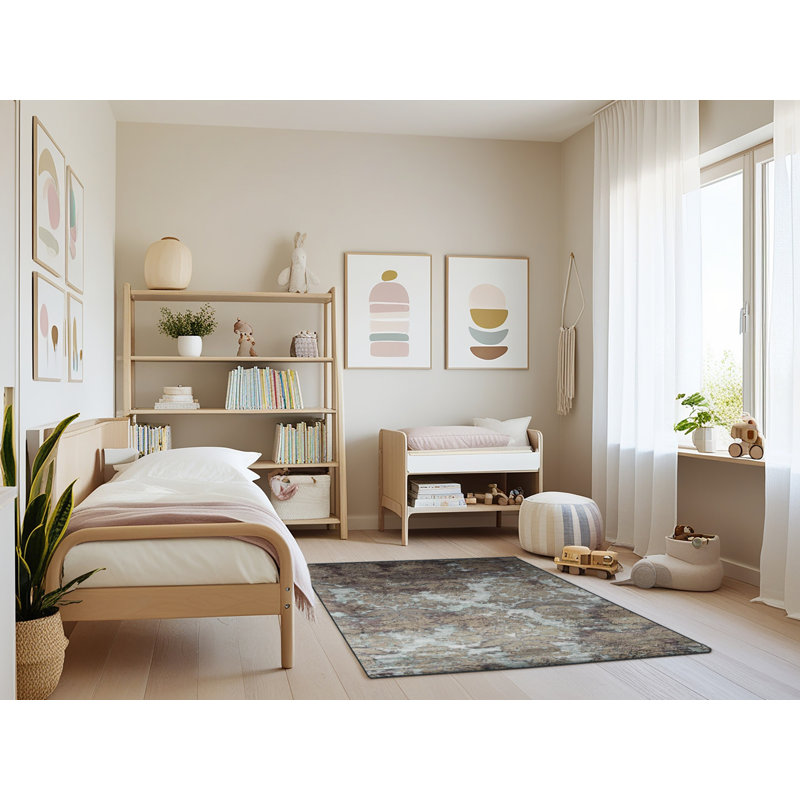 Floral Indoor Rug, Rectangle 4' x 6'