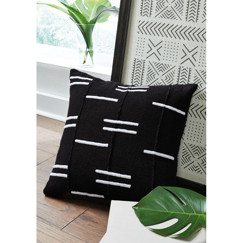 Brumm Geometric Cotton Reversible Throw Pillow
