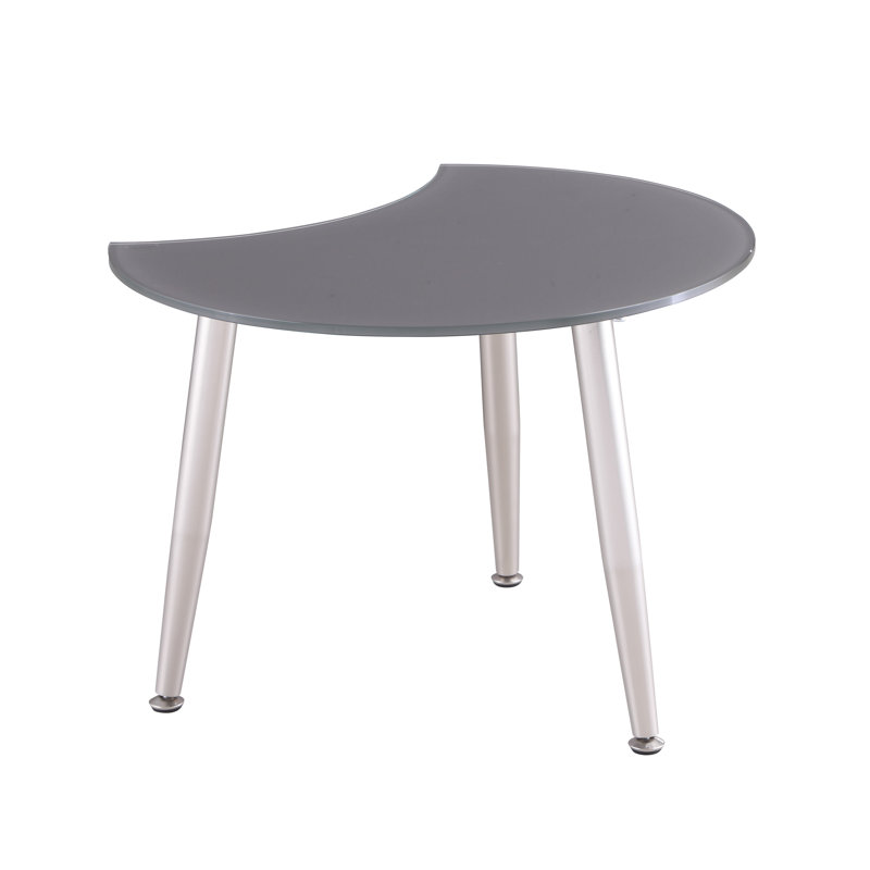 Table basse en verre Weronika, Gris