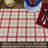 Gracie Oaks Holiday Windowpane 4-Pack Cotton Blend Rectangular Placemats