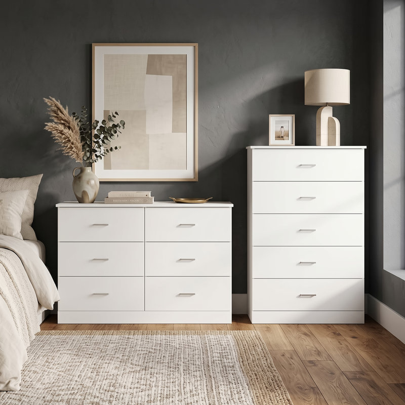 Allyannah 2 Pieces Bedroom Set, White