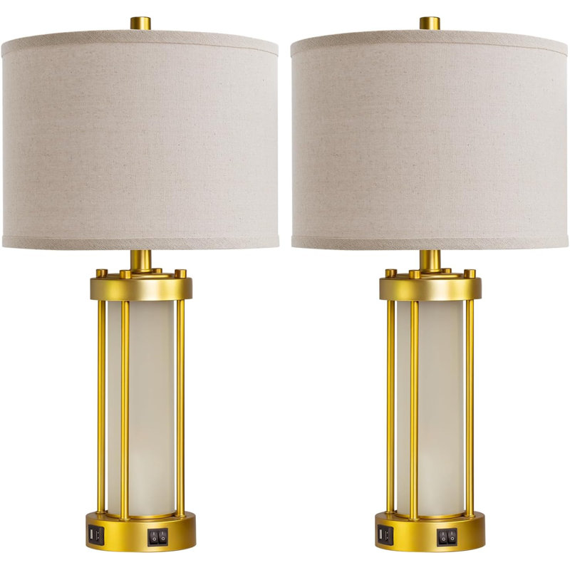 Ensemble de 2 lampes de table RORIA Modern Farmhouse
