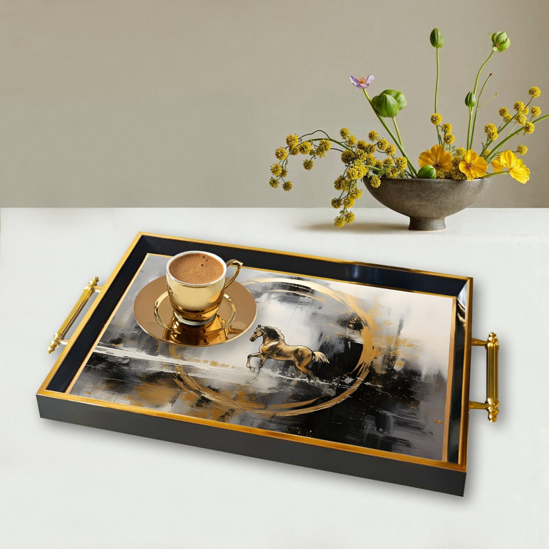 Élégant plateau en verre de 19,7 po x 11,4 po x 1,4 po | Fabrication 100% verre durable | Facile à nettoyer avec un chiffon humide | Idéal pour le service, la présentation décorative et l'organisation | Ajout élégant à la décoration intérieure