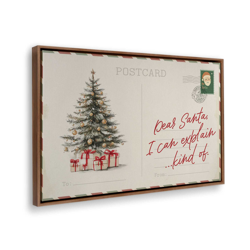 Impression sur toile, carte postale confession, Noyer, H 12,75 po x l 18,75 po