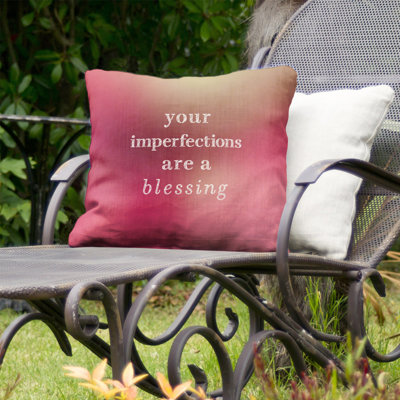 Coussin intérieur/extérieur inspirational imperfections