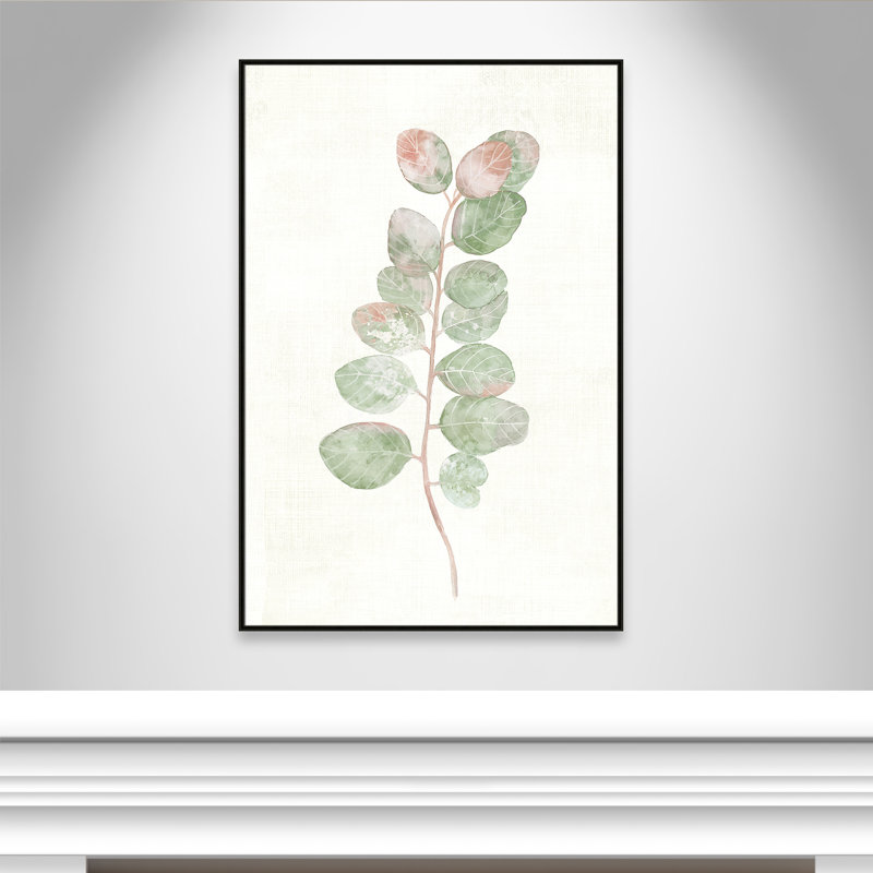 «Florida Leaves II», reproduction d'art, Toile avec cadre espresso, H 61,5 po x l 41,5 po x P 2 po