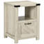 Table de bout HOMcom Farmhouse, armoire d'appoint rustique avec rangement, petite table d'appoint avec tiroir, plateau de table effet bois pour le salon, chêne