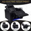 Fauteuil inclinable électrique 37,8 po Nappa à grain supérieur noir - DEL RVB, charge intelligente, entièrement réglable