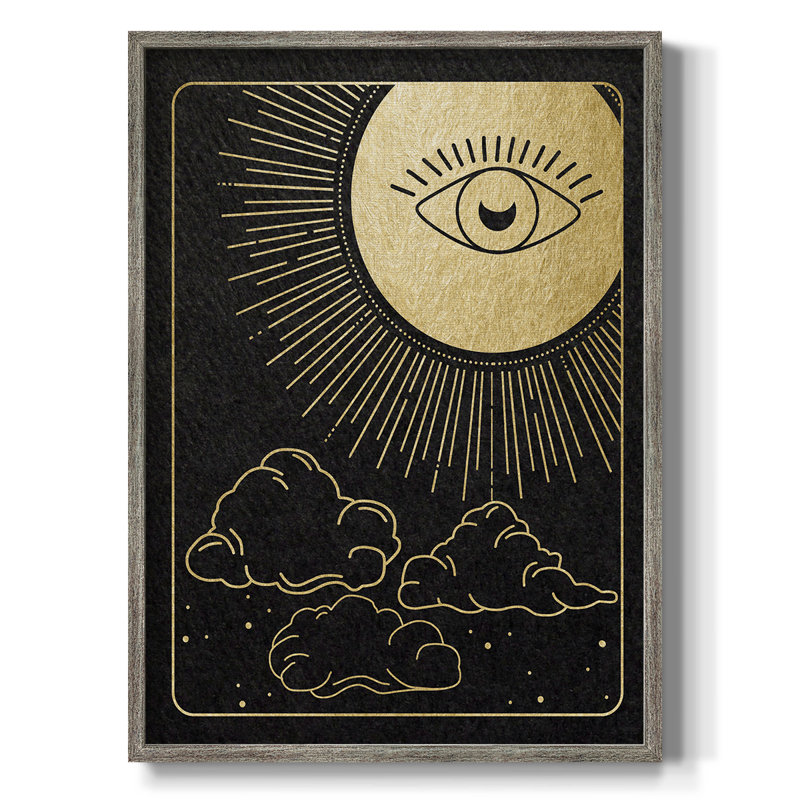 Celestial Eye Framed Print - Solid Wood, 15" H x 12" W