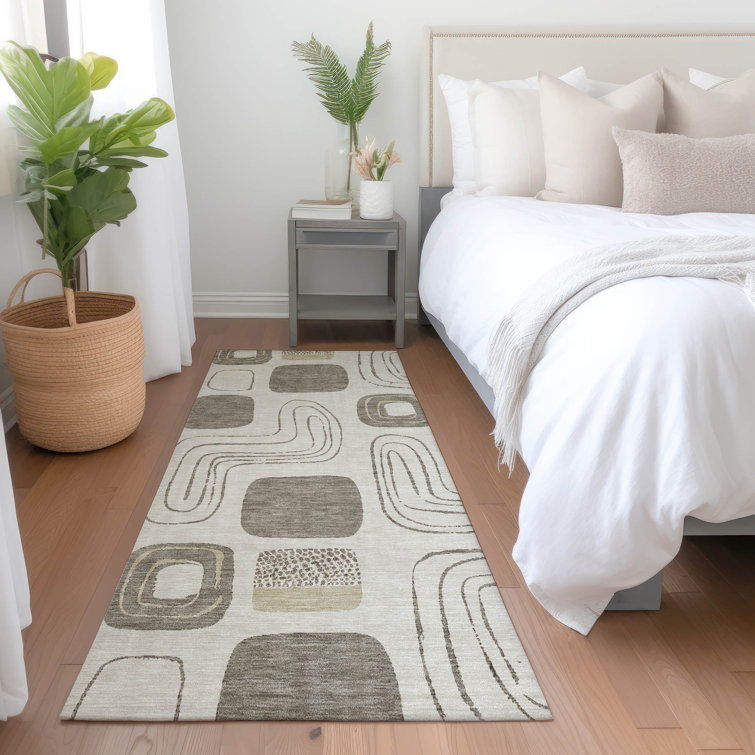Machine Washable Indoor/Outdoor Claudian ACN1670 Beige Rug