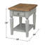 Table de bout avec rangement Briseno-1385372339