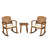 Suncrest 3-Piece Outdoor Rocking Chair Set