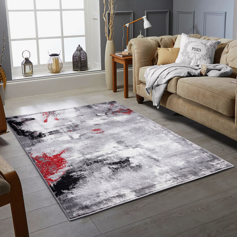 Hermany Abstract Area Rug, Rectangle 80cm x 150cm..