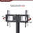 Multi-Functional Black Tv Stand With Adjustable Height Bracket & 3 Swivel Shelf Mechanism, Fits 32 - 65 Inch Tvs Function,