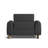 Lesley Top Grain Leather Single Recliner Seat-2107639902
