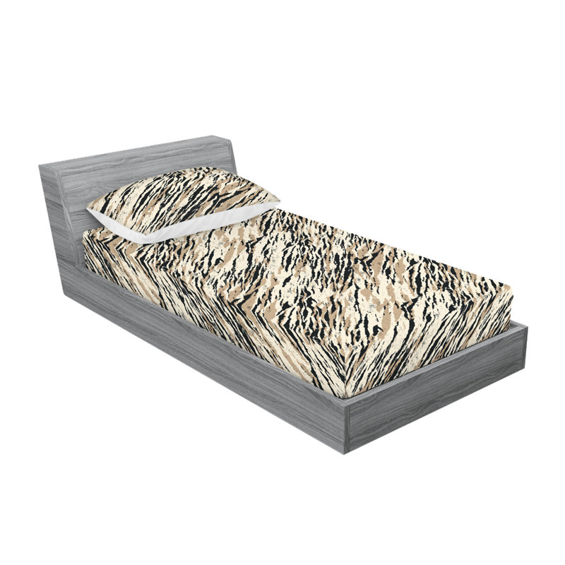 Drap-housse et taie décorative Ambesonne, Ensemble de draps pour lit simple TG avec 1 taie d