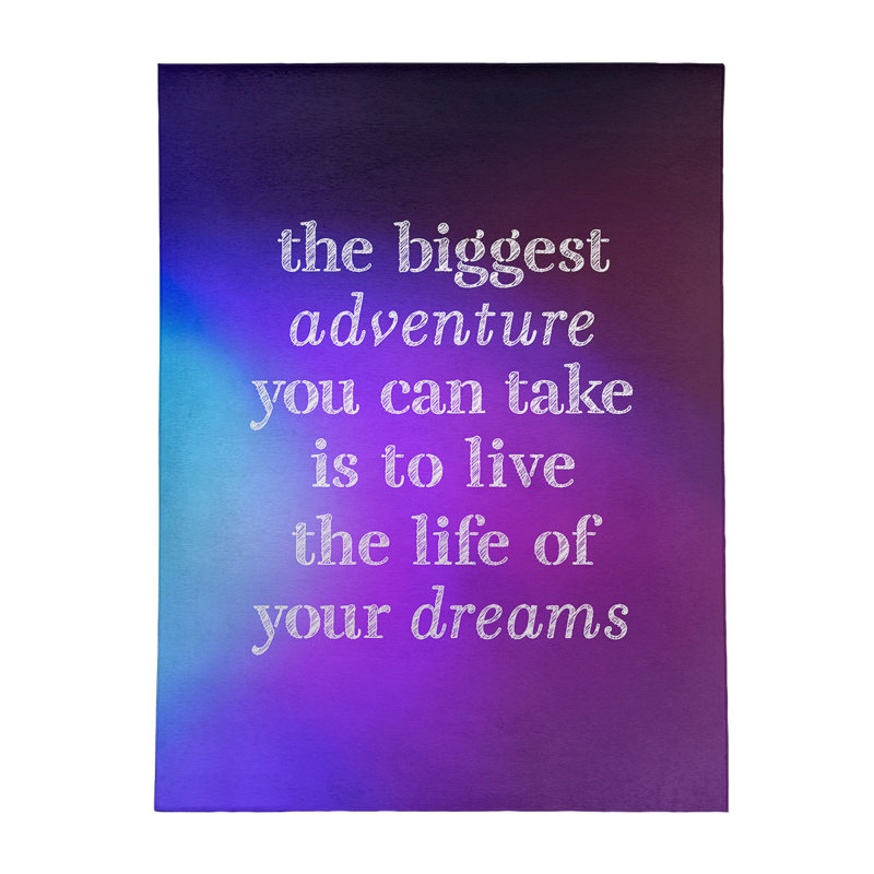 Quotes Chenille Indoor Rug, Rectangle 9' x 12'