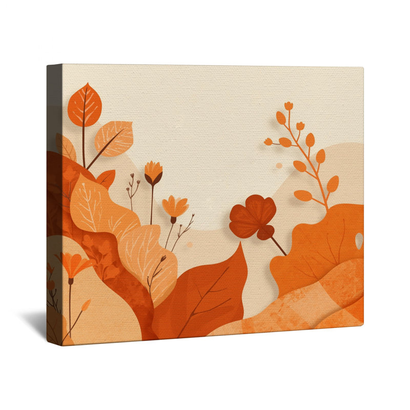 Toile d'automne avec feuillage d'automne, 24 po x 36 po