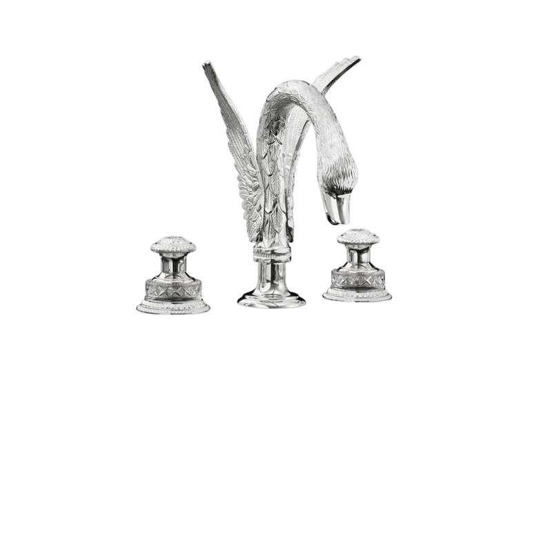 Swan Widespread Bathroom Faucet with Drain Assembly, Chrome