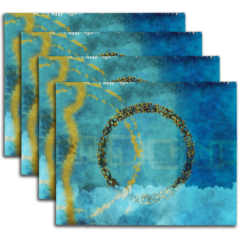 Polyester Abstract Rectangle Placemat