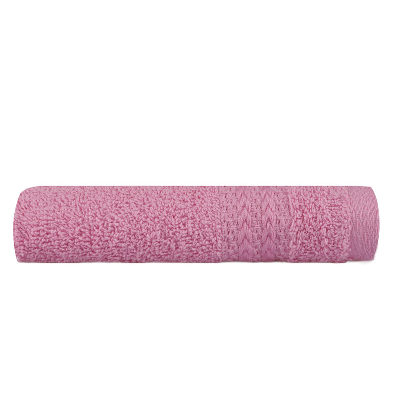 Soft & Absorbent Wash Towel, 100% Cotton, 11.8 x 19.7 inches | 500 g/m², Machine Washable at 104°F | Vibrant Pink Color, Perfect for Bath, Gym & Spa | Luxurious Comfort for Daily Use