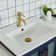 Karson 84'' Double Bathroom Vanity with Ceramic Top with Mirror