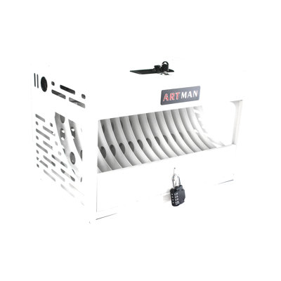 Station de charge pour 16 ordinateurs portables / tablettes, cabinet de charge pour iPad / Chromebook / ordinateurs portables, blanc