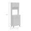 Santa Maria 1-Drawer 1-Shelf Area Pantry With Adjustable Metal Legs White