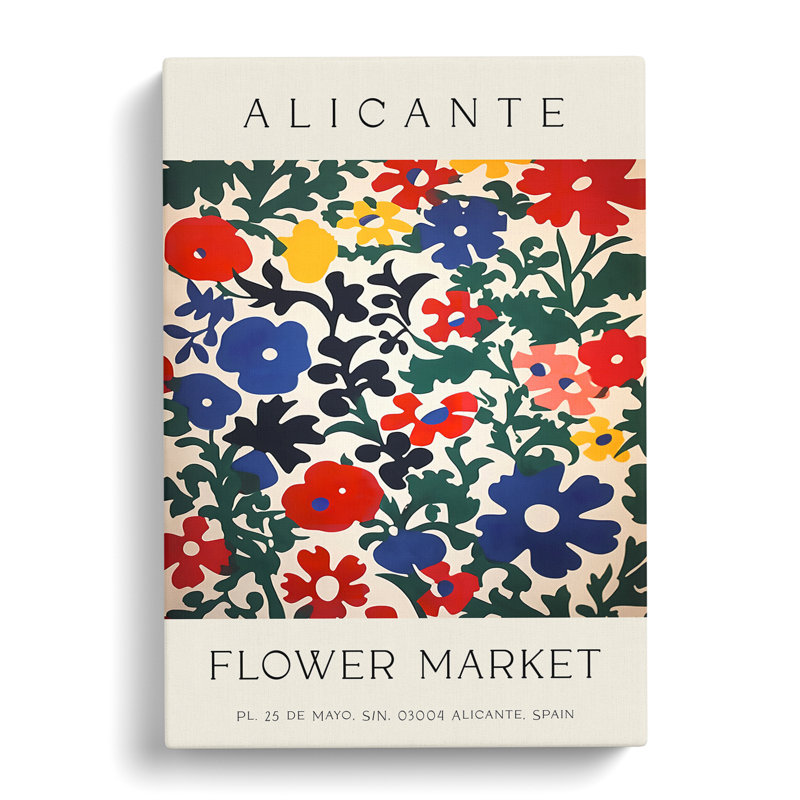 Alicante Flower Market Exhibition No.5 - Wrapped Canvas, 91cm H x 60cm W x 3cm D