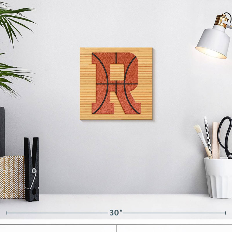Lettre R Tergel Basketball, H 10 po x l 10 po