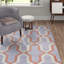 Normal Geometric Wool Hand Woven Area Rug-122739221