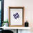 Merlyn 24 x 36 Gray Distressed Solid and Manufactured Wood Hanging or Tabletop Picture Frame