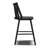 Talia 24" Solid Wood Counter Stool In Black