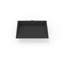 Lavabo de salle de bain encastré en résine en pierre noire 19,7 po x 16,5 po Badeloft UB-04-M-MBLK-71991940