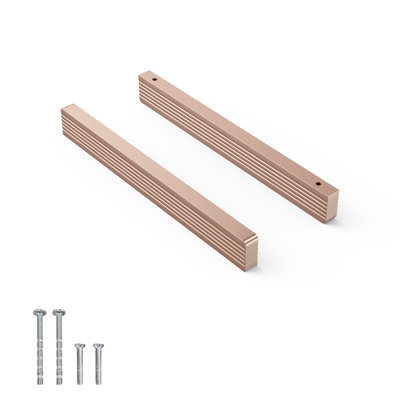 CEME Lot de 10 poignées de porte noires mates, 6,3 pouces CC, en aluminium pour armoires