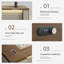 Bureau de luxe en L avec serrure numérique et gestion des câbles Luxe-1422945852-1422945849